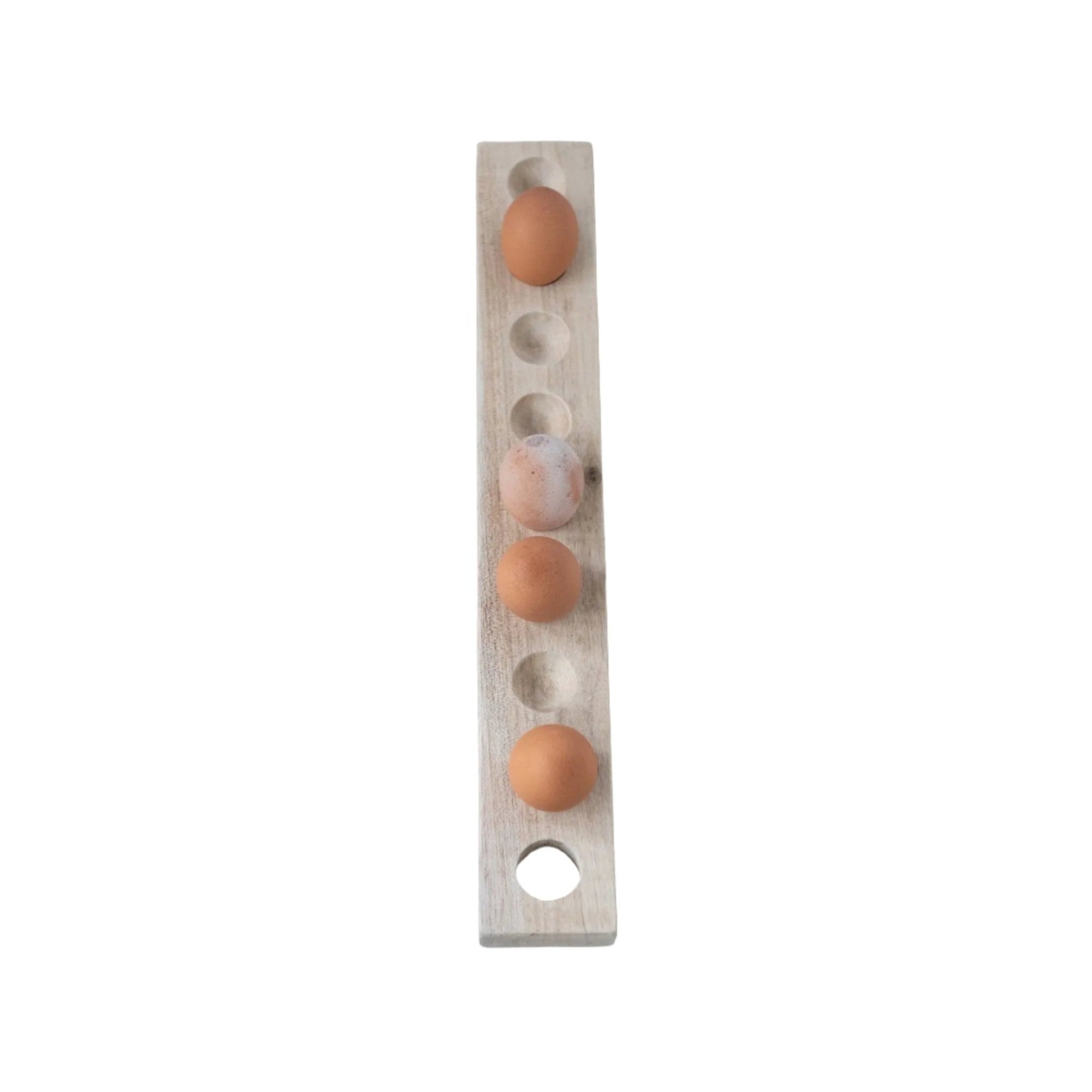 Unique Mango Wood Egg Holder  Default Title   | Industrial Farm Co