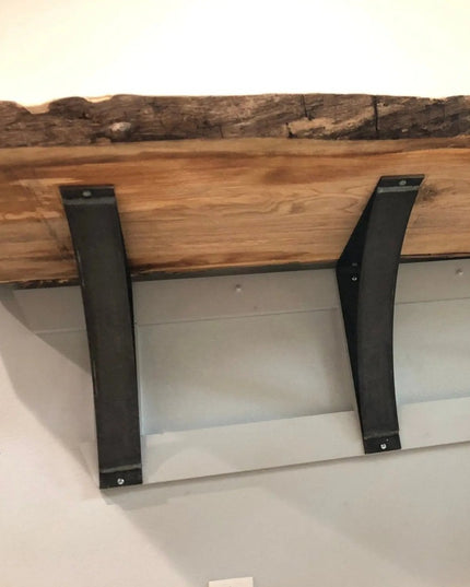 The Andrew Countertop Support Shelf Support 5" Depth x 5" Wall Mount Length Finish Copper Powder Coat | Industrial Farm Co