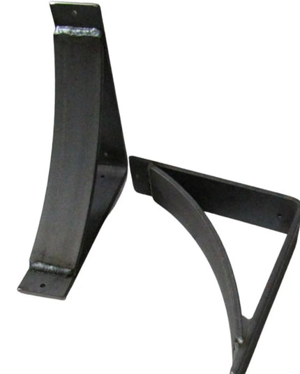 The Andrew Countertop Support Shelf Support 5" Depth x 5" Wall Mount Length Finish Silver Powder Coat | Industrial Farm Co