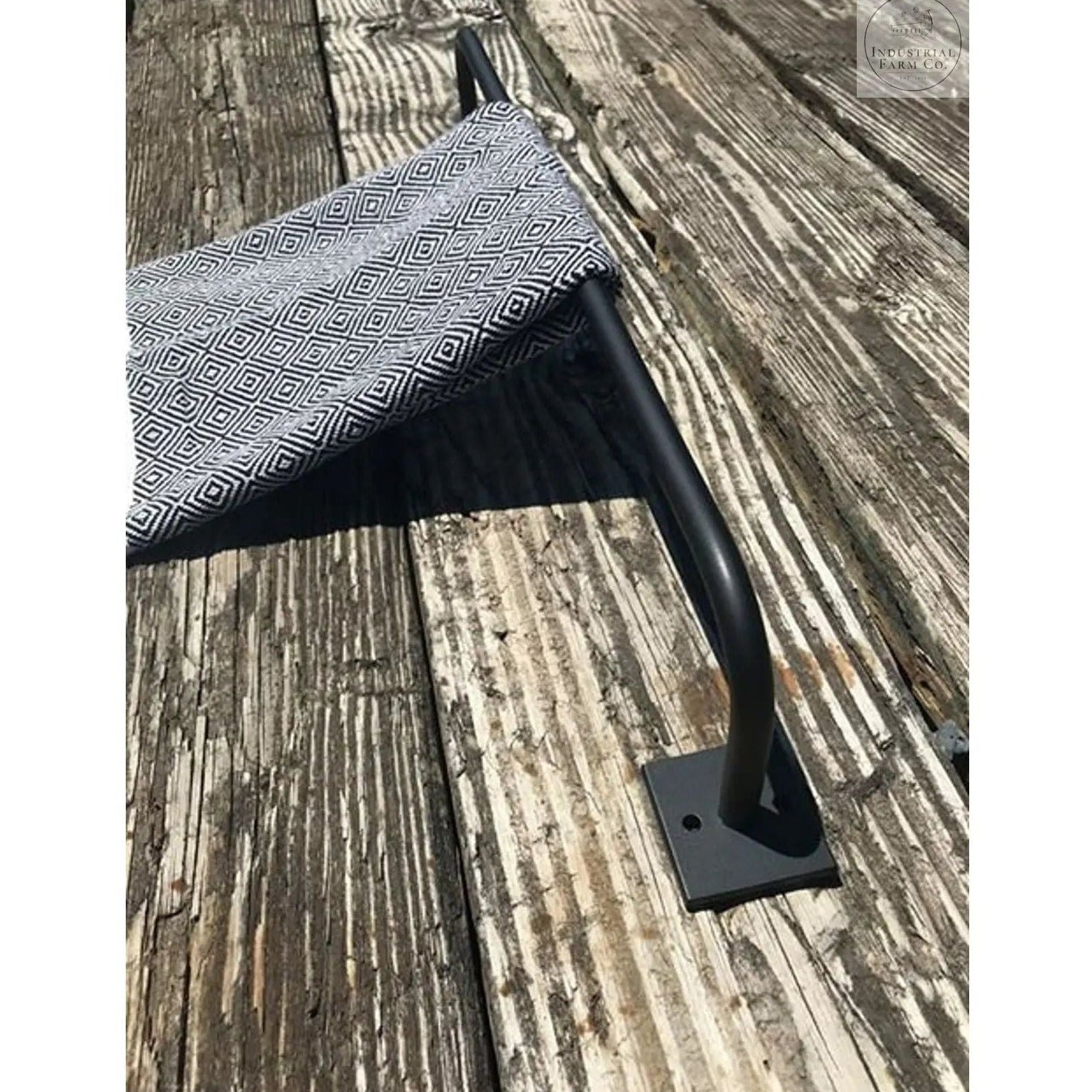 The Split Rock Towel Rack Towel Bar 12" Wall Mount Length Finish Clear Coat | Industrial Farm Co