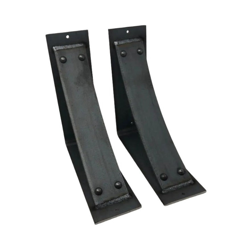 The Utica Support - Sold Individually Brackets/Corbels 6&quot; Depth x 6&quot; Wall Mount Length Finish Raw - Uncoated Metal | Industrial Farm Co