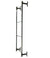 The Wall Mounted Ossit Ladder  3 Feet - 18" Wide Finish Gold Powder Coat | Industrial Farm Co