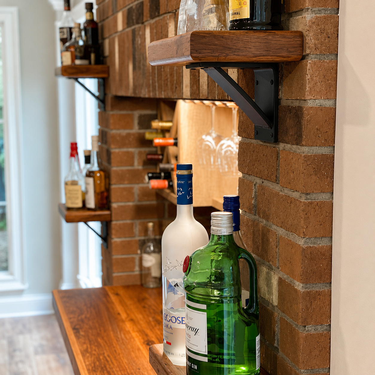 How to Build a Man Cave Bar and Shelf Wall That Holds Real Weight