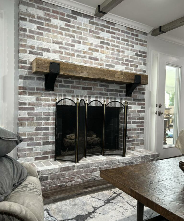 The Mottville 5" Mantel Bracket with Rivets – Heavy Duty Steel, Handmade USA