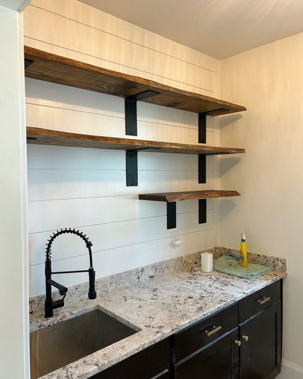 The Lorraine L Shelf Bracket – 4" Wide Heavy Duty Steel Support