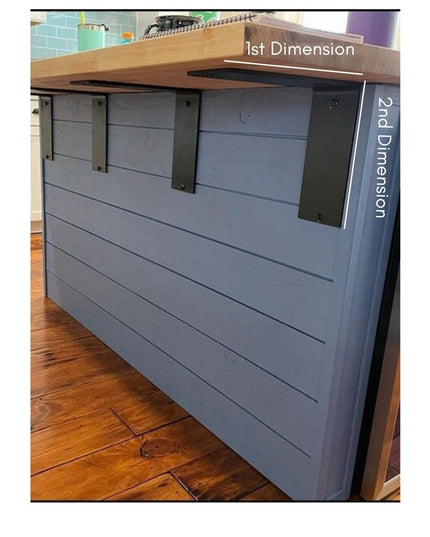 The Lorraine L Shelf Bracket – 4" Wide Heavy Duty Steel Support