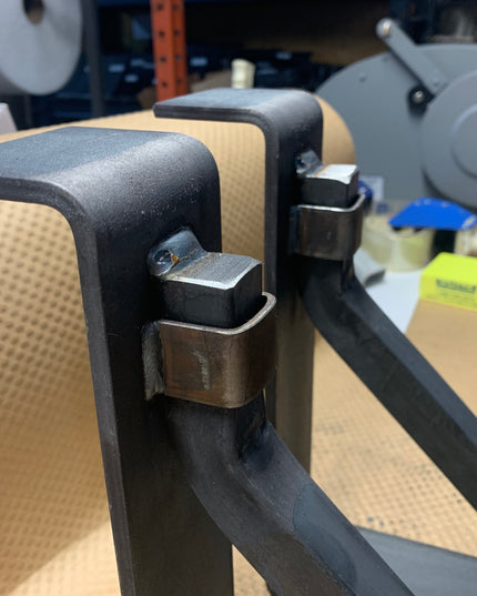 The Bison 3" Mantel Bracket – Square Support Bar with Metal Straps, Heavy Duty Steel, Handmade USA (Copy)