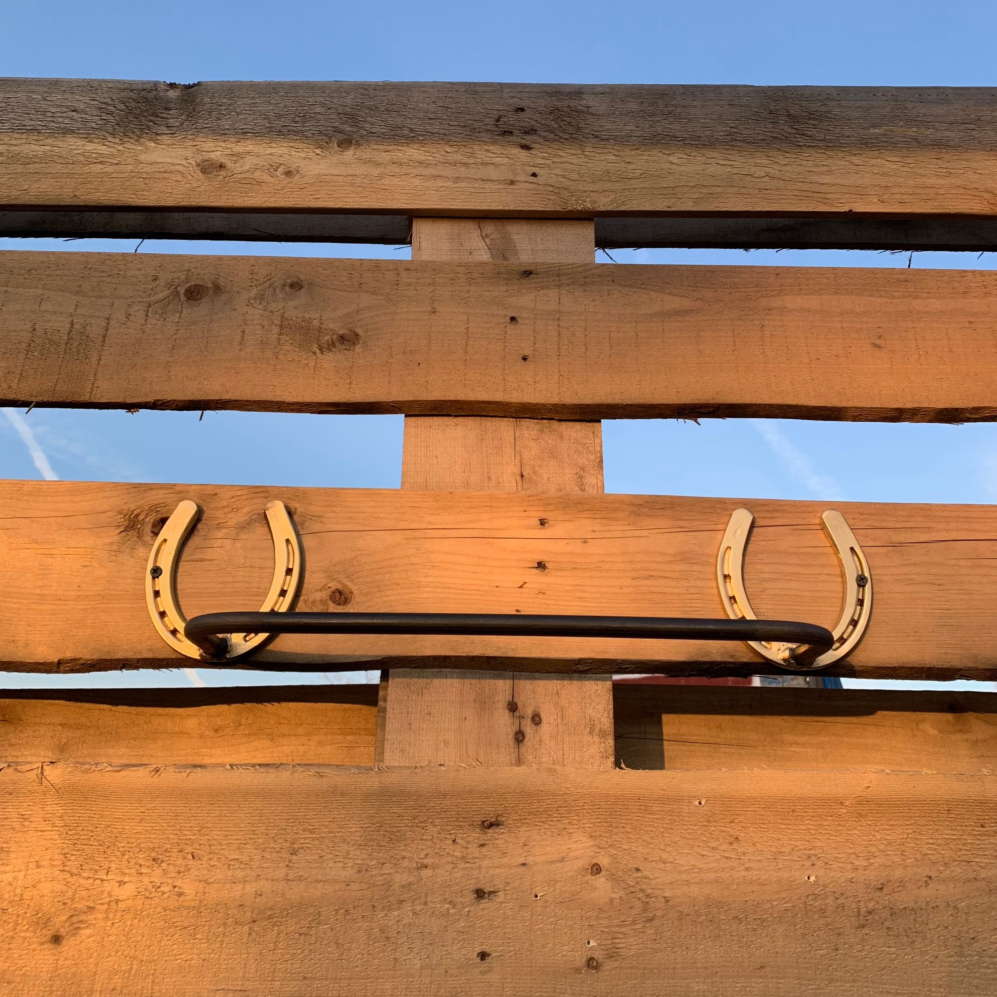 The Donahue Horseshoe Towel Bar Industrial Farm Co