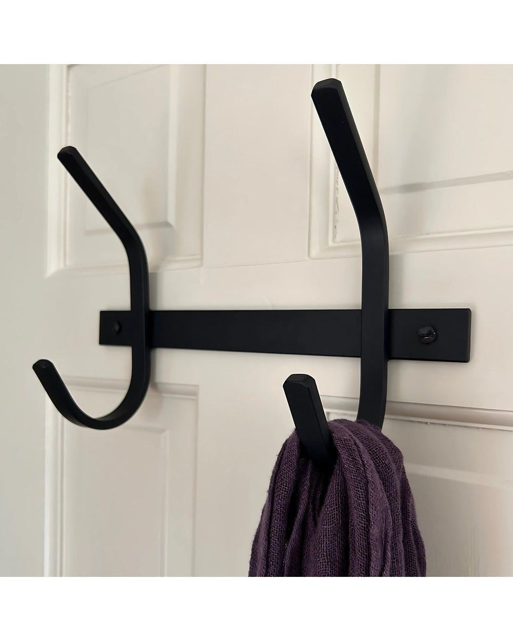 Meredith Rack Meredith Petite Wall Mount Coat Rack - Heavy Duty Steel Hooks ...
