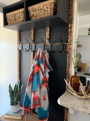 coat rack plant hanger Fairmount Coat Rack — Steel Angled Hooks