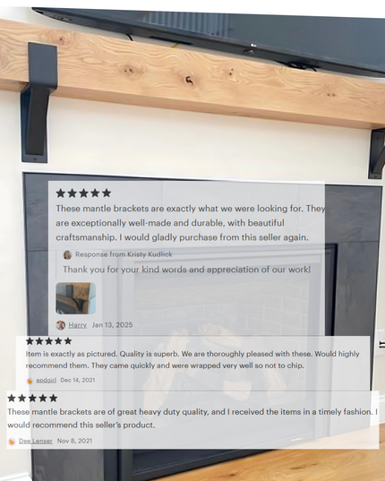 The Seneca 3" Farmhouse Mantel Bracket