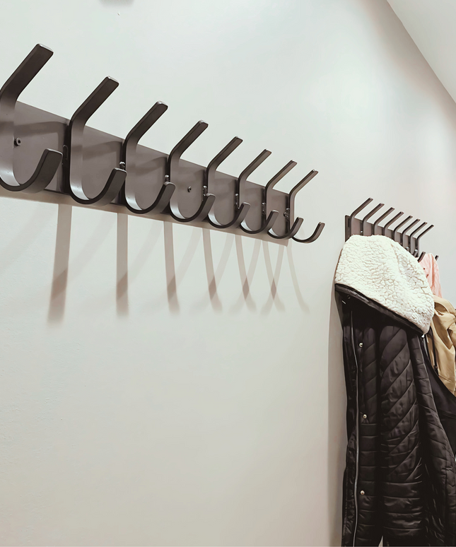 Riseform Wall Mounted Metal Coat Rack