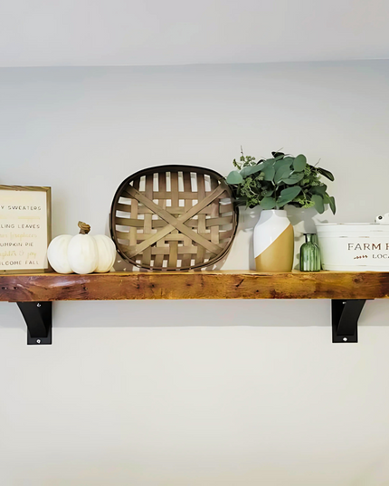 The Dibbles 3" Industrial Shelf Bracket – Heavy Duty Steel, Curved Support Bar, Handmade USA