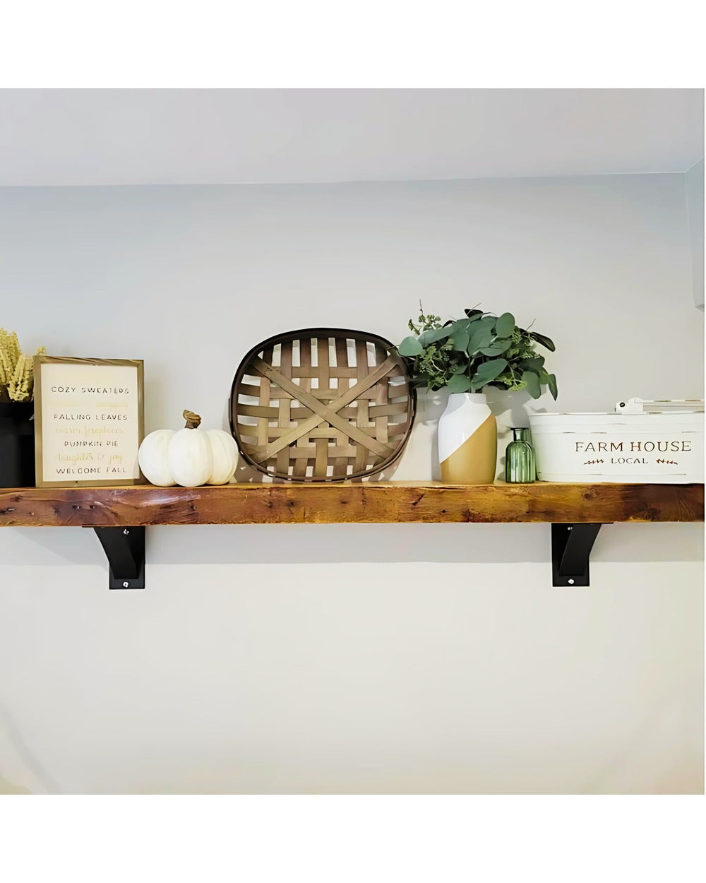 Industrial Farmhouse Decor - Aluminium Gloss Pipe Shelf Bracket – Colorful Home Decor Industrial Farmhouse Decor - Aluminium Gloss Pipe Shelf Bracket – Colorful Home Decor