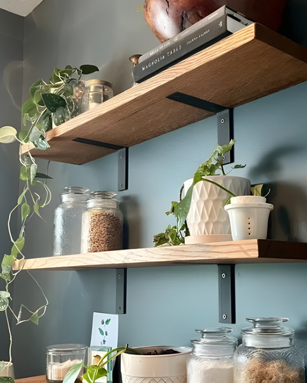 The Lafayette L Shelf Bracket – 1.5" Wide Heavy Duty Steel Support