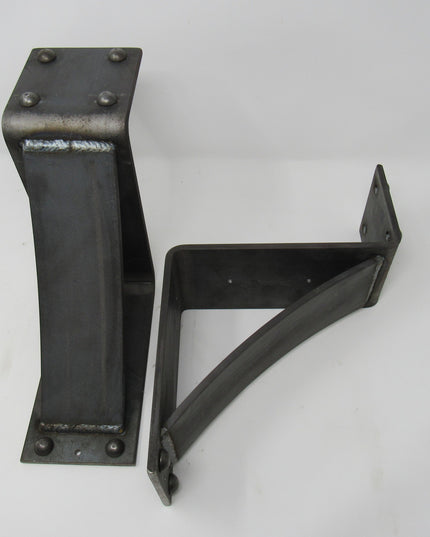 The Clermont 4" Mantel Bracket with Rivets – Heavy Duty Steel, Handmade USA