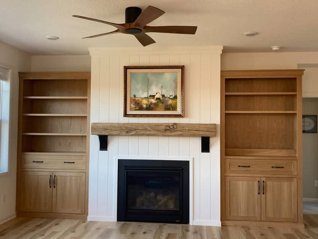 The Ninemile 5" Industrial Shelf Bracket – Heavy Duty Steel, Curved Support Bar, Handmade USA