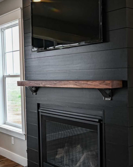 The Albany 4" Industrial Shelf Bracket – Heavy Duty Steel, Curved Support Bar, Handmade USA