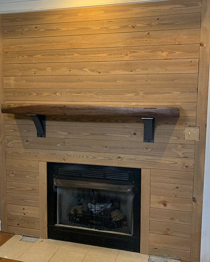 The Albany 4" Industrial Shelf Bracket – Heavy Duty Steel, Curved Support Bar, Handmade USA