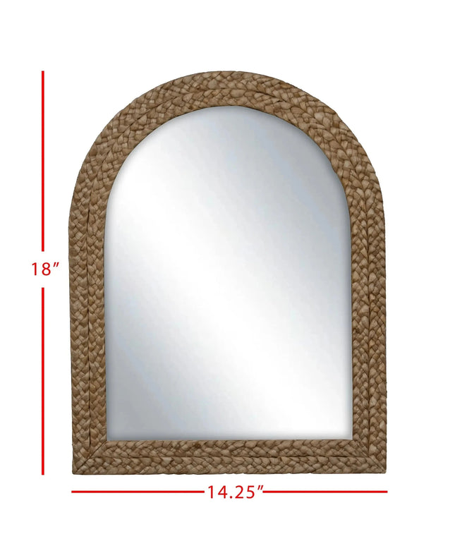Braided Seagrass Framed Mirror