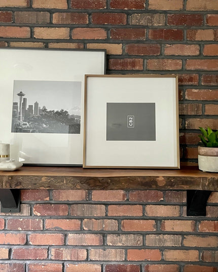 The Albany 4" Industrial Shelf Bracket – Heavy Duty Steel, Curved Support Bar, Handmade USA