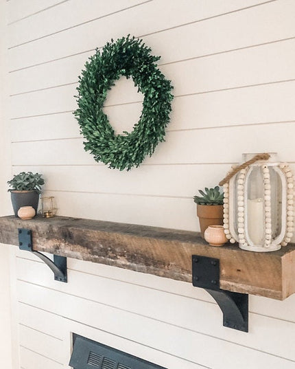 The Clermont 4" Mantel Bracket with Rivets – Heavy Duty Steel, Handmade USA