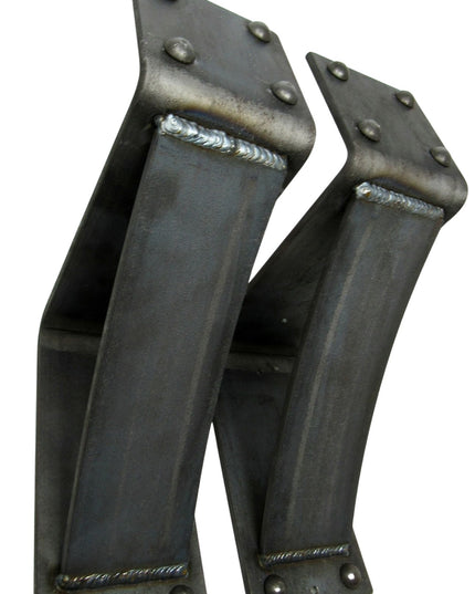 The Clermont 4" Mantel Bracket with Rivets – Heavy Duty Steel, Handmade USA