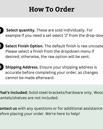 The Glen Cove Modern Shelf Support