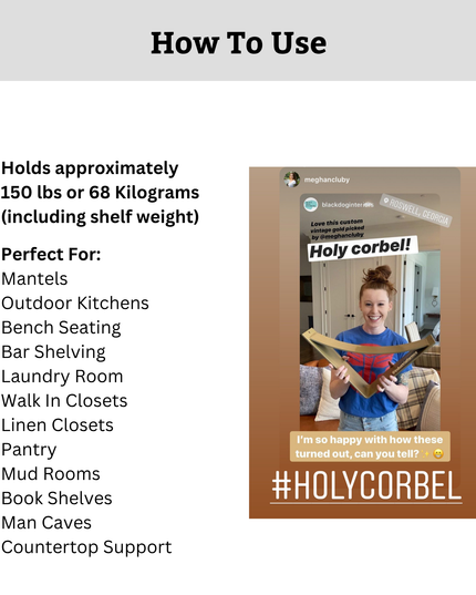 The Albany 4" Industrial Shelf Bracket – Heavy Duty Steel, Curved Support Bar, Handmade USA