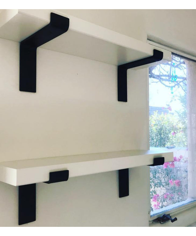 The Auburn Z Open Shelf Support Shelf Support 3" Depth Finish Raw - Uncoated Metal | Industrial Farm Co