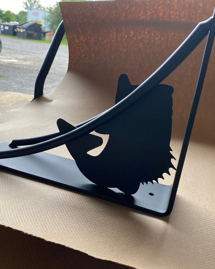 Heavy-Duty Large Mouth Bass Metal Shelf Bracket