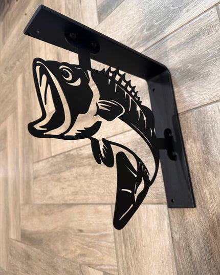 Bass-Inspired Custom Metal Shelf Brackets