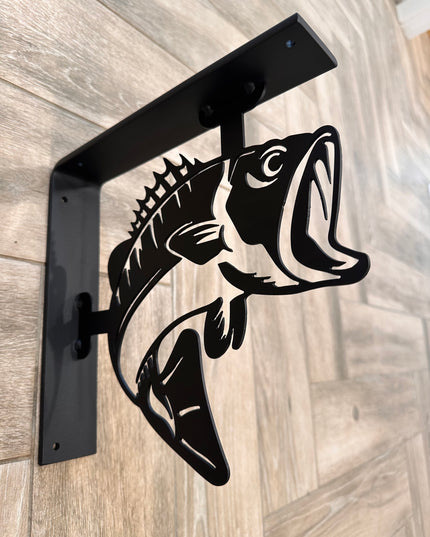 Bass-Inspired Custom Metal Shelf Brackets