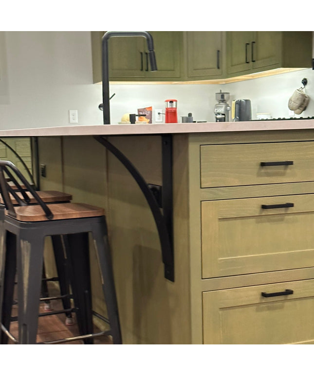 The DeOrdio Modern Industrial Countertop Bracket
