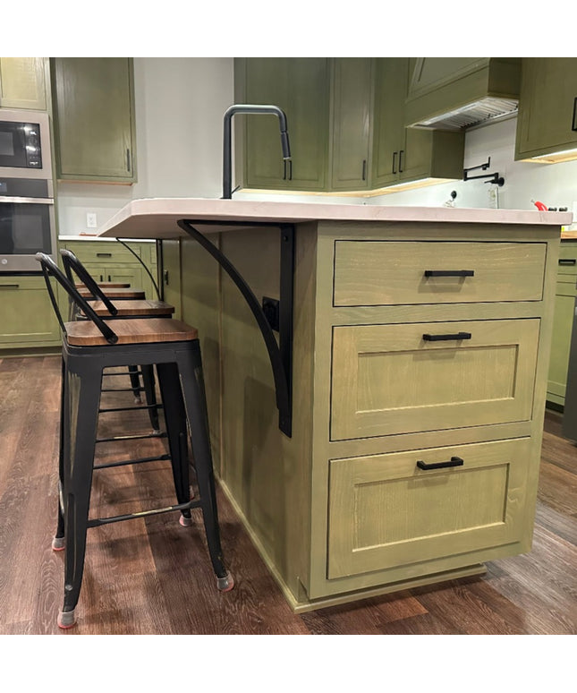 The DeOrdio Modern Industrial Countertop Bracket