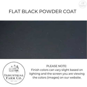 Flat Black Powder Coated - Kudlick Farmhouse Mantel Bracket | Industrial Farm Co