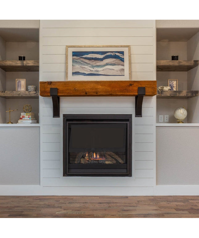 Kudlick Brackets on Fireplace