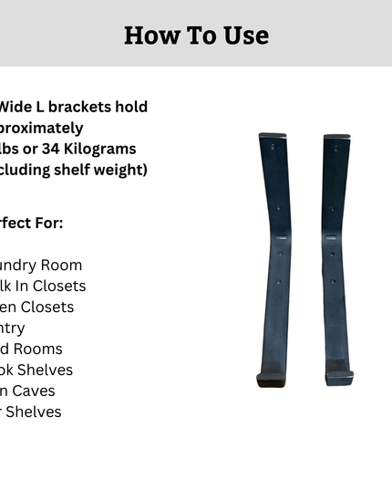 The Earl Style J Shelf Bracket