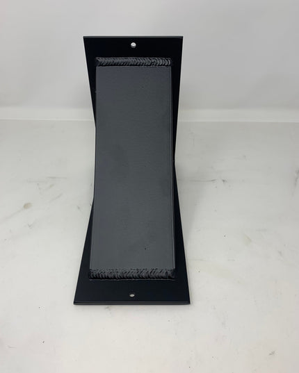 The Ninemile 5" Industrial Shelf Bracket – Heavy Duty Steel, Curved Support Bar, Handmade USA