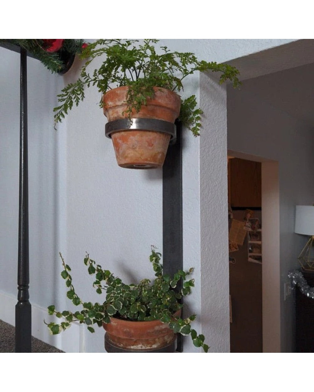 industrial hanging planter Watertown Vertical Planter — Steel Wall Mount