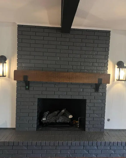 The Spafford 3" Mantel Bracket with Rivets – Heavy Duty Steel, Handmade USA