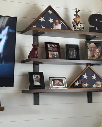 The Lorraine L Shelf Bracket – 4" Wide Heavy Duty Steel Support