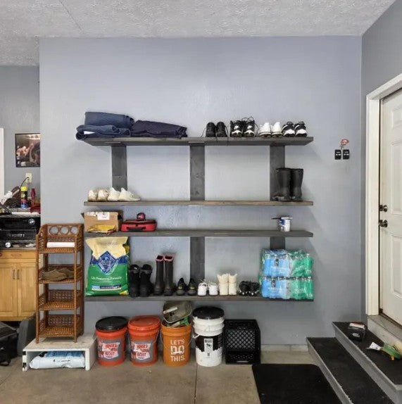 The Elbridge L Shelf Bracket – 6" Wide Heavy Duty Steel Support