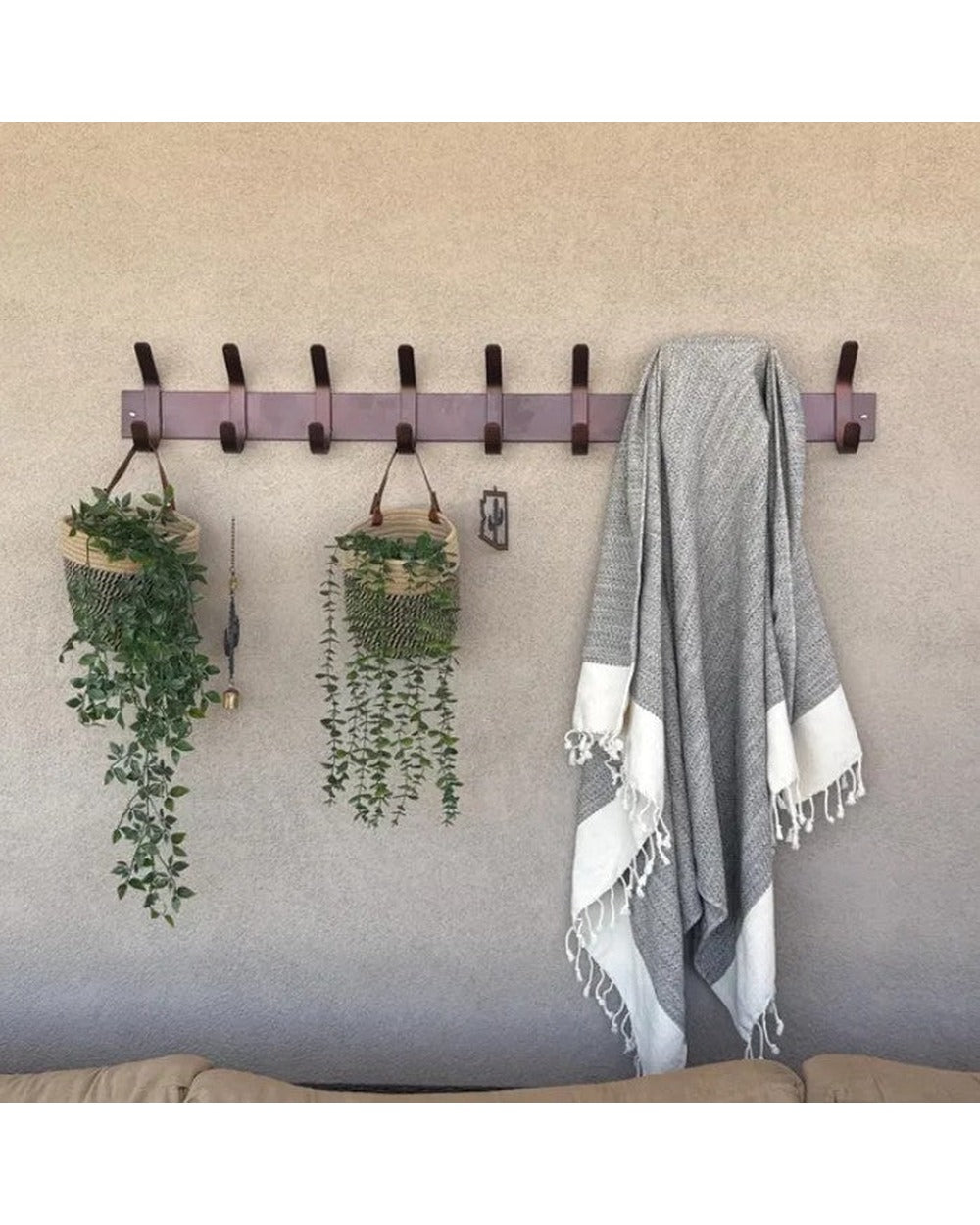 Farm Coat Racks Fairmount Coat Rack — Steel Angled Hooks | Made in USA – Industrial Farm Co