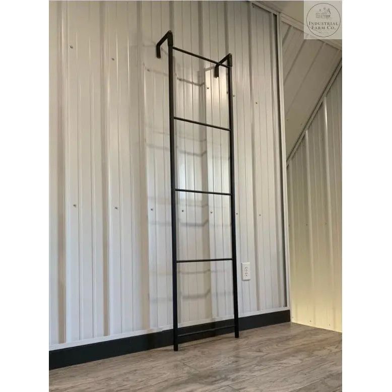 The Hal Standing Mounted Blanket Ladder  3ft - 16” Wide Finish Clear Coat | Industrial Farm Co