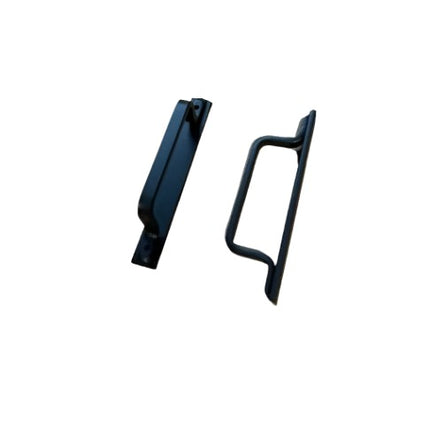 The Louie Door Handle Door Handle/ Pull Clear Coat Flat Push Plate No Flat Pushplate | Industrial Farm Co