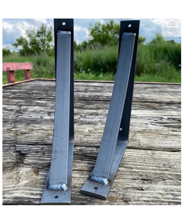 The Rey Bracket Support Shelf Support 5" Depth x 5" Wall Mount Length Finish Raw - Uncoated Metal | Industrial Farm Co