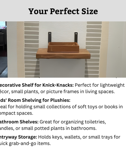 The Lafayette L Shelf Bracket – 1.5" Wide Heavy Duty Steel Support