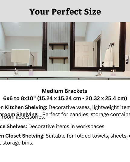 The Liverpool L Shelf Bracket – 1" Wide Heavy Duty Steel Support