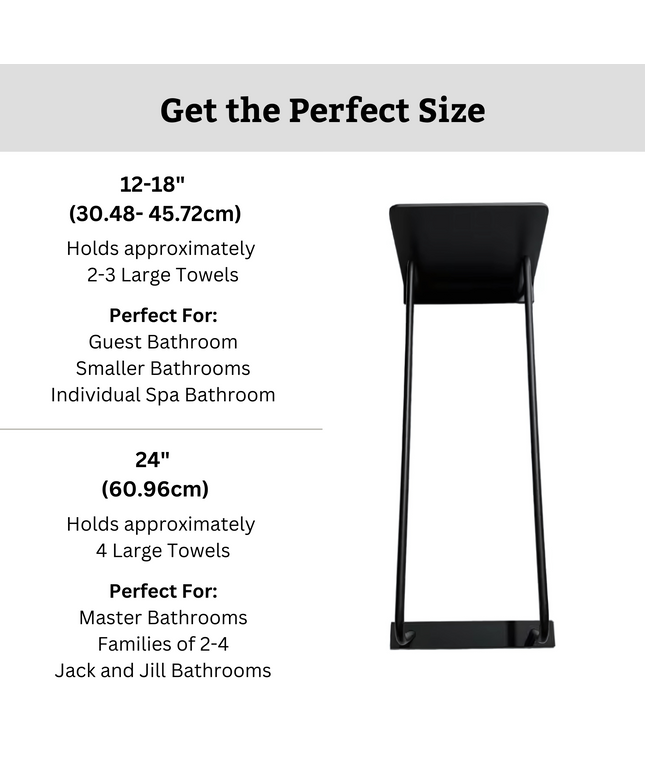 The Diana Towel Rack with Shelf